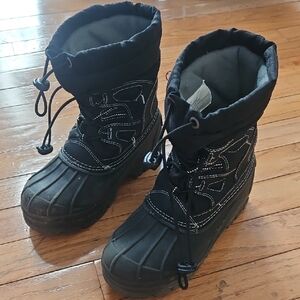 Kids Black Winter Boots